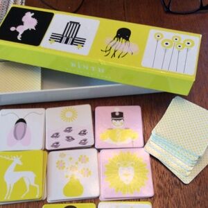 BINTH MATCHING Memory Game Art Adult All Ages 24 Pairs Complete Pastel Nature